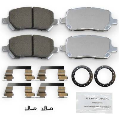 NRS Brakes - NRS Brakes NC956 FRONT Disc Brake Pad Set for Chevy/Pontiac & Saturn
