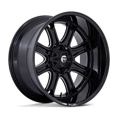 Fuel 1PC - Fuel Off Road FC853BE24120044N DARKSTAR 24x12 BLANK -44mm Gloss Black/Milled