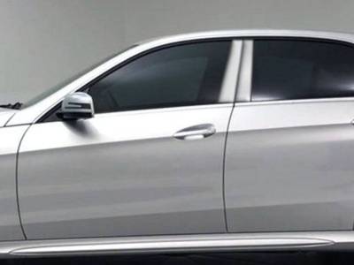 Quality Automotive Accessories - QAA PP10060 4Pc Stainless Steel Pillar Trim for 10-16 Mercedes E Class