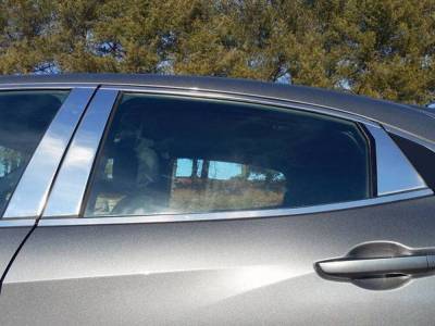 Quality Automotive Accessories - QAA PP16215 6Pc Stainless Steel Pillar Trim for 16-20 Honda Civic