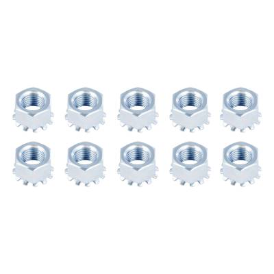 CURT - CURT 2025027773 Trailer Brake Hex Lock Mounting Nut 3/8"-24 Thread Size 10Pc