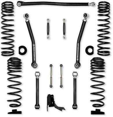 Rock Krawler - Rock Krawler JT30ONL 3.0" Overland No Limits Mid Arm Lift Kit for Gladiator JT