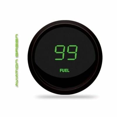Intellitronix - Intellitronix M9016G LED Digital Fuel Gauge 2-1/16" 0 To 99 % Black Green