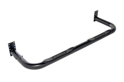 Dee Zee - Dee Zee DZ3700301 3" Black Steel Side Steps Universal Round Pair 42"/27"/5"