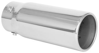 Spectre - Spectre Performance 25556 4" Resonated Exhaust Tip Stainless Steel