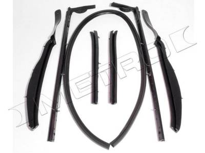 Metro Moulded Parts - Metro Moulded RR 1810 Convertible Top Roof Rail Seal Kit for 61-64 GM
