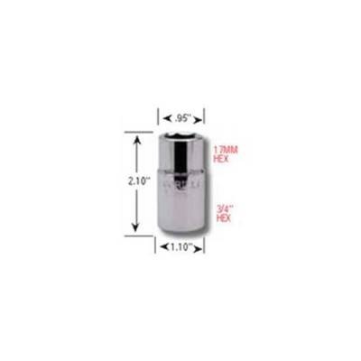 Gorilla Automotive - Gorilla 1734SKT 17mm & 3/4" Lug Nut Socket