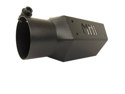 Monster Hooks - Monster Hooks MH-24BALB Black-Coated Angle-Cut Exhaust Tip