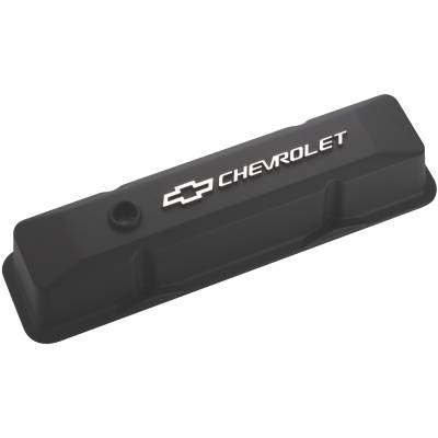 Proform - Proform 141-119 Die-Cast Aluminum Valve Covers Tall Baffled SBC Black Crinkle