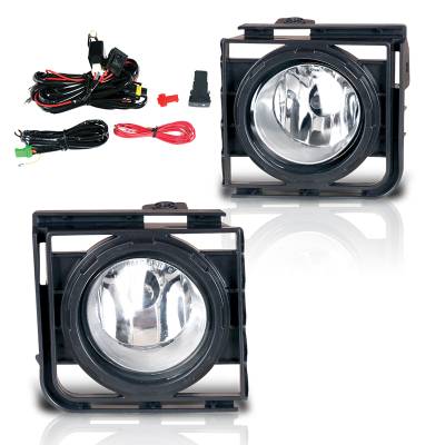 Winjet - Winjet CFWJ-0378A-C Clear Fog Lights Black Bezel w/Wiring Kit for 11-14 Scion XB