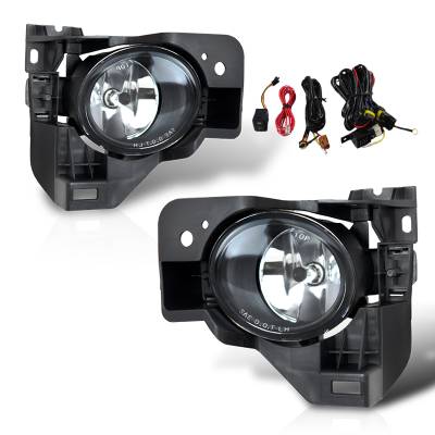 Winjet - Winjet CFWJ-0360-C Clear Fog Lights w/Wiring Kit for 09-14 Nissan Maxima 4DR