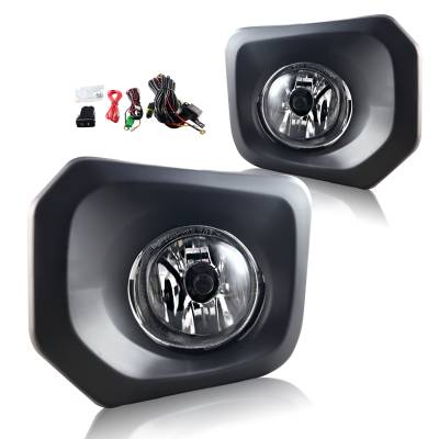 Winjet - Winjet CFWJ-0448-C Clear Fog Lights w/Wiring Kit for 16 Toyota Tacoma