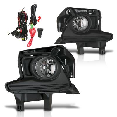 Winjet - Winjet CFWJ-0392-C Clear Fog Lights w/Wiring Kit for 15-16 Toyota Highlander