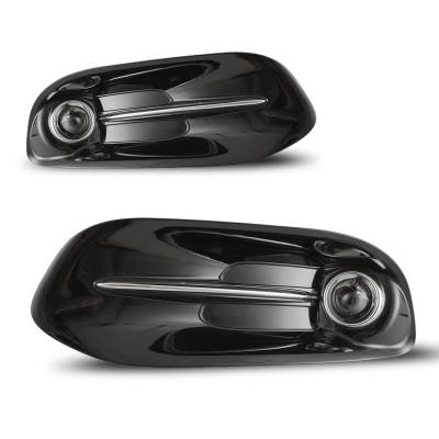 Winjet - Winjet CFWJ-0588-C Clear Fog Lights w/Wiring Kit for 13-16 Dodge Dart