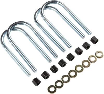 Fabtech - Fabtech FTS737 Leaf Spring Axle U-Bolt Kit Square 9/16-18x12.50x3.10