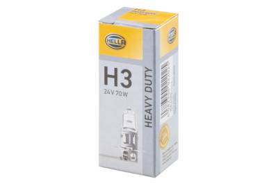 Hella - HELLA H3 24V 70W Heavy Duty Halogen Light Bulb