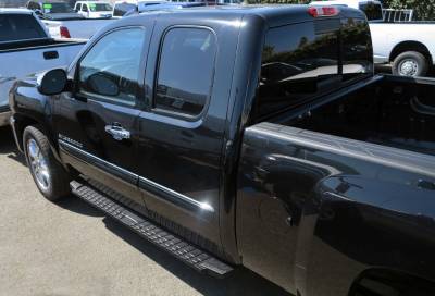APS - APS T-Series Running Boards Black 07-18 Silverado/Sierra Double WB03TAI5B