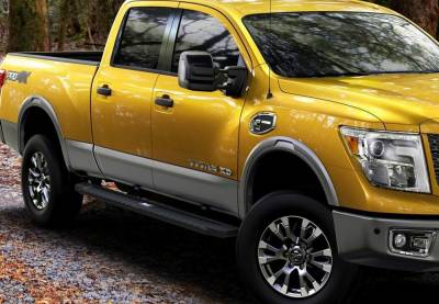 APS - APS T-Series Running Boards Black for 04-25 Titan/XD Crew WB14TJE0B