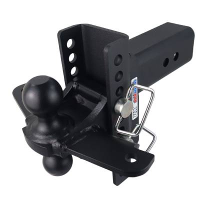Shocker Hitch - Shocker Hitch SH-XR130-340BLK-SC Shocker XR 20K 3" Adjustable Receiver Hitch