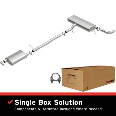 BRExhaust - BRExhaust 106-0020 Direct-Fit Replacement Exhaust for 10-17 Equinox/Terrain