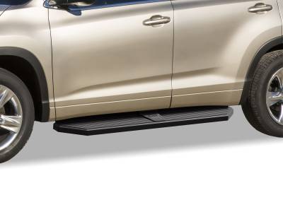 APS - APS IB20RIG5H H-Series Running Boards Black for 14-19 Toyota Highlander