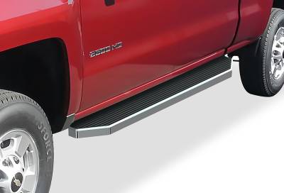 APS - APS IB03RJJ1Y H-Series Running Boards Polish for 99-06 Silverado/Sierra Crew