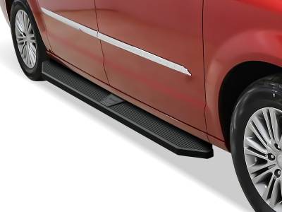APS - APS IB04RCF1H H-Series Running Boards Black for 11-20 Grand Caravan