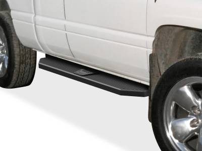 APS - APS IB04RJD6H H-Series Running Boards Black for 94-01 RAM Club Cab