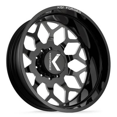 KG1 Wheels - KG1 Wheels KD016 Luxor 26x8.25 10x225 145mm Gloss Black/Milled KD016O2682522GPM