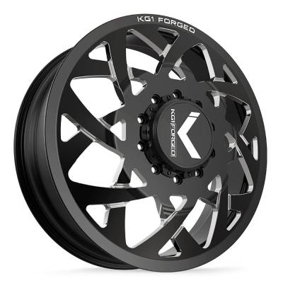 KG1 Wheels - KG1 Wheels KD008 Orbital 26x8.25 10x225 145mm Black/Milled KD008F2682522GPM
