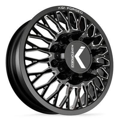 KG1 Wheels - KG1 Wheels KD049 Jacked 22x8.25 10x285 145mm Black/Milled KD049F2282528GPM