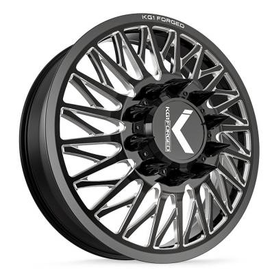 KG1 Wheels - KG1 Wheels KD054 Glaze 22x8.25 10x285 145mm Black/Milled KD054F2282528GPM-L