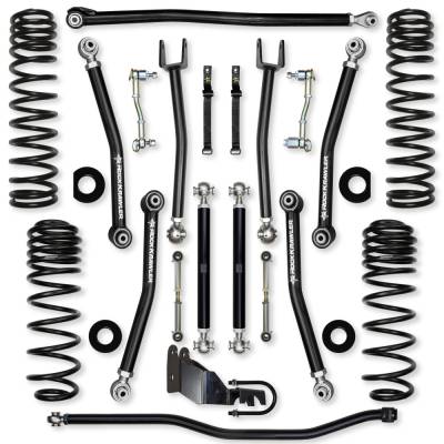 Rock Krawler - Rock Krawler JL25XF-2 2.5" Mid-Arm Lift Kit for 18+ Jeep Wrangler JL 2DR Gas