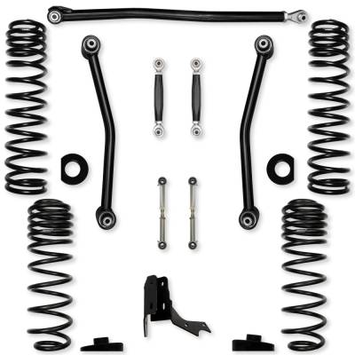 Rock Krawler - Rock Krawler JT30ASNL 3.0" Adv Mid-Arm Lift Kit for Gladiator JT Gas w/o Shock