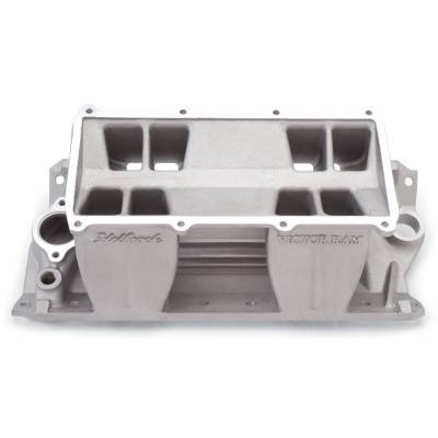 Edelbrock - Edelbrock 7070 Victor RAM 23-DEG Intake Manifold Base for Small Block Chevy