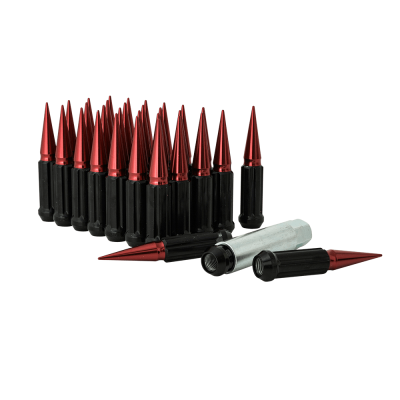 Gorilla Automotive - Gorilla Automotive SPK8-14150RD 8-Lug 14mm x 1.50 Spike Lug Nut Kit Red