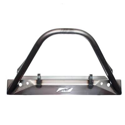 Motobilt - Motobilt MB1000-S Stubby Front Bumper w/Stinger Bare Steel for Jeep YJ/TJ