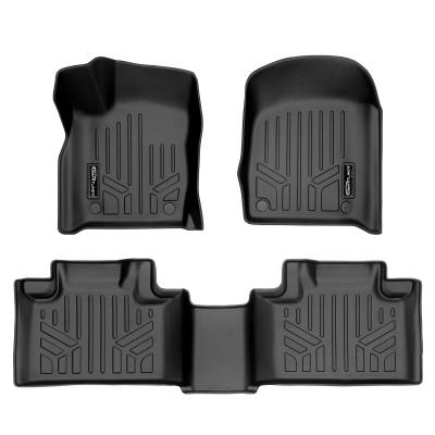 SMARTLINER - SMARTLINER SA0315/B0071 Front/Rear BLACK Floor Liners for Durango/Grand Cherokee