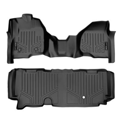 SMARTLINER - SMARTLINER SA0335/B0091 Front/Rear BLACK Floor Liners Super Duty Ext