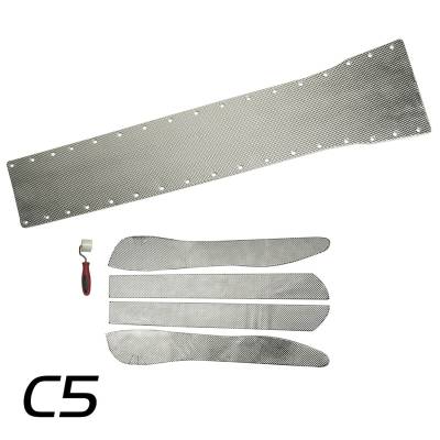 Design Engineering - Design Engineering 50530 Trans Tunnel Heat Shield 5Pc Complete Kit C5 Corvette