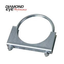 Diamond Eye - Diamond Eye 454000 Clamp U-bolt Stlye 4" Zinc Coated Steel - Image 1