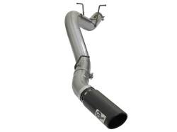 aFe - aFe Power Large Bore-HD 4" Filter-Back Stainless Steel Exhaust Kit; 49-44085-B - Image 1