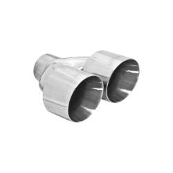 Flowmaster - Flowmaster 15391 Exhaust Pipe Tip Dual Angle Cut Polished Stainless Steel - Image 2
