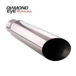 Diamond Eye - Diamond Eye 5618BAC Tip Bolt-on Angle Cut 5" Id X 6" Od X 18" Long 304 Stainless - Image 1