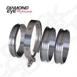 Diamond Eye - Diamond Eye QC400-3 4" Quick Connect Couplers-3 CNC Machined Flanges & 1 V-band - Image 1