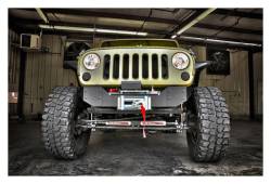 Rough Country Suspension Systems - Rough Country 1059 Hybrid Stubby Front Winch Mount Bumper - Image 3