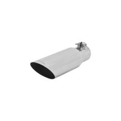 Flowmaster - Flowmaster 15374 Exhaust Pipe Tip Angle Cut Polished Stainless Steel - Image 1