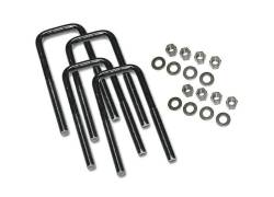 Superlift - Superlift 10344 9/16" x 3-5/16" x 10" Square U-Bolt Set w/ Hardware - Image 1