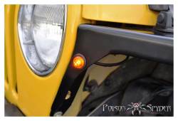 Poison Spyder Customs - Poison Spyder Customs 41-04-080 3/4" LED Marker Lamp, 3-Wire - Clear/Amber Each - Image 2