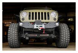 Rough Country Suspension Systems - Rough Country 1062 Hybrid Stubby Front Winch Mount Bumper w/ Fog Light Mounts - Image 2